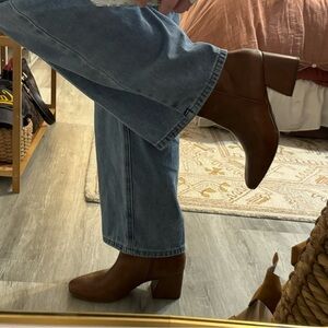 Brown Leather Booties